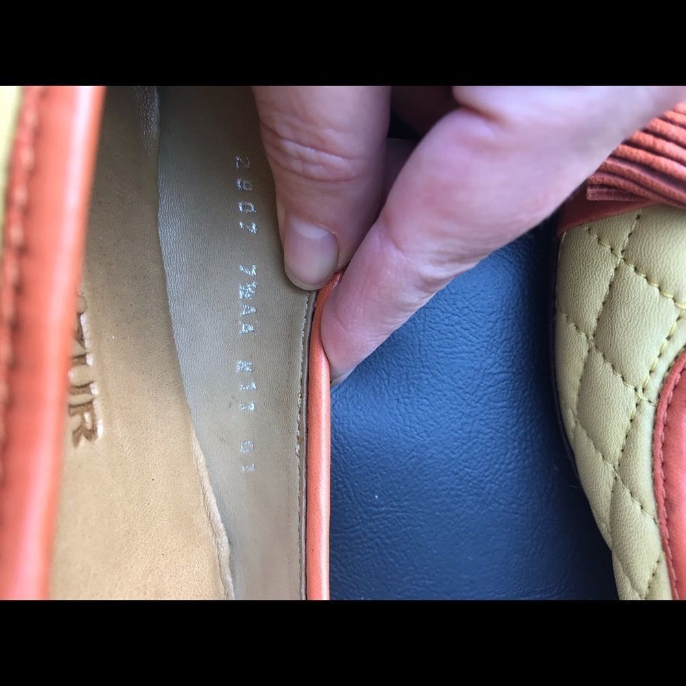 Robert Zur quilted yellow leather ballet flats - Picture 7 of 7
